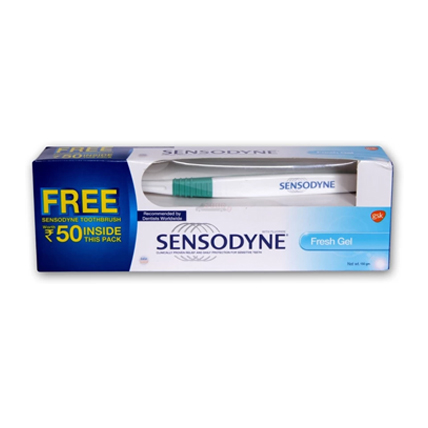 Sensodyne Fresh Gel Tooth Paste Free Tooth Brush